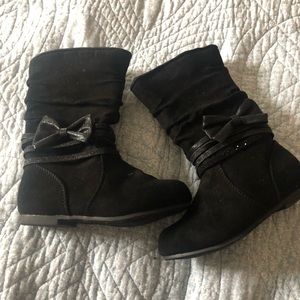 Toddler black boots